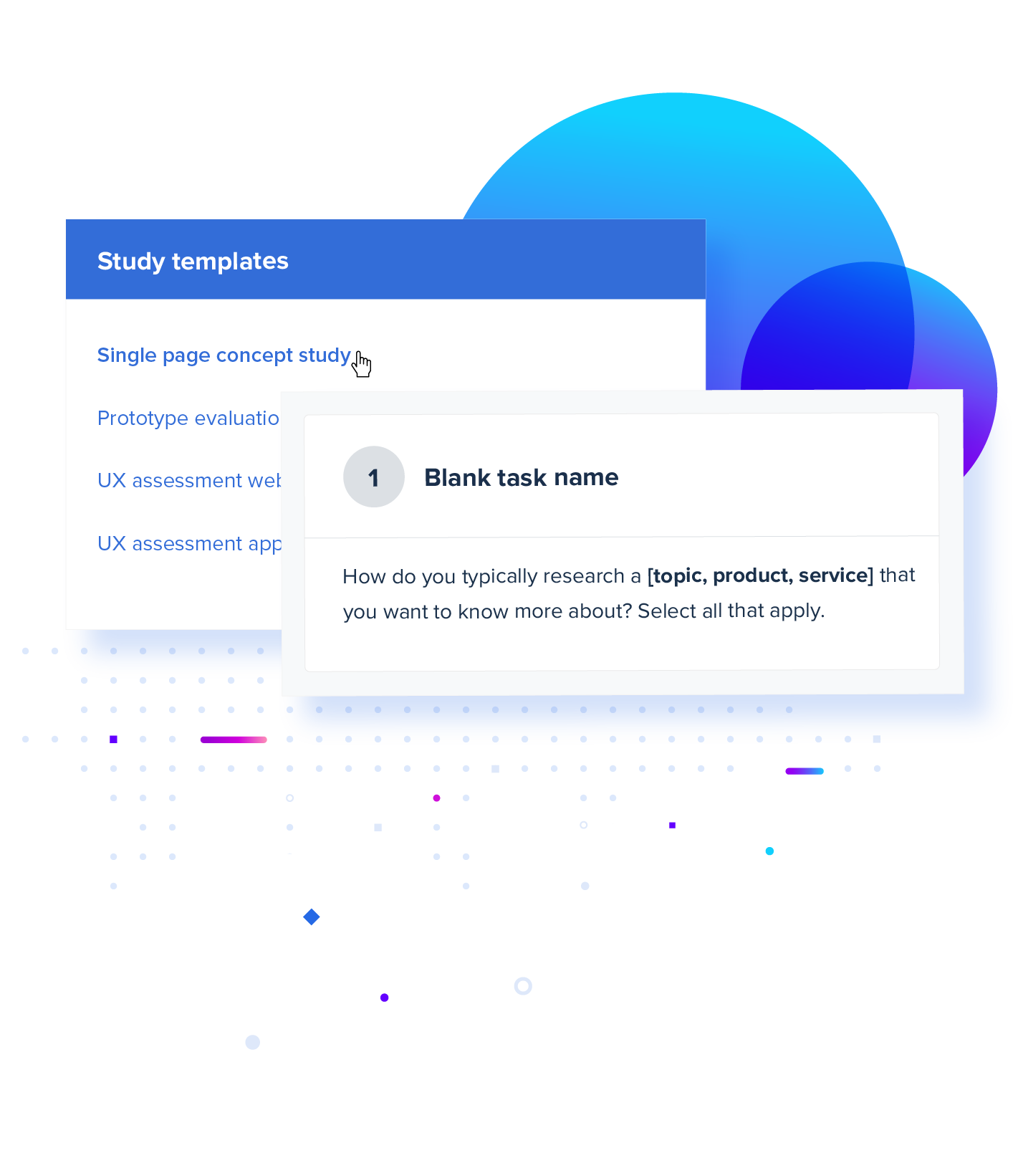 Launch quickly with reusable templates