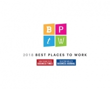 2018 SF Business Times Best Place to Work award logo