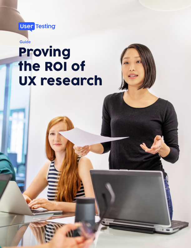 UserTesting Proving the ROI of UX research guide