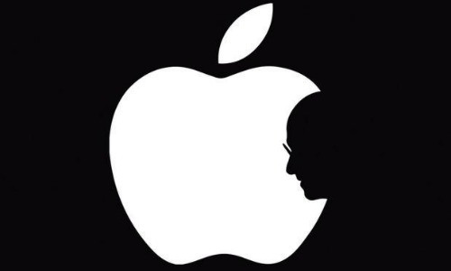 Gestalt principles: figure ground Apple icon Steve Jobs silhouette