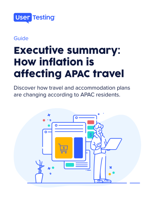 Image of the cover of the book executive summary: how inflation is affecting APAC travel