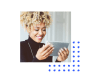 Image of woman looking at a tablet