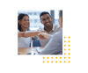 Image of woman shaking hands with business professional