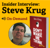 Insider Interview: Steve Krug (Part 1)