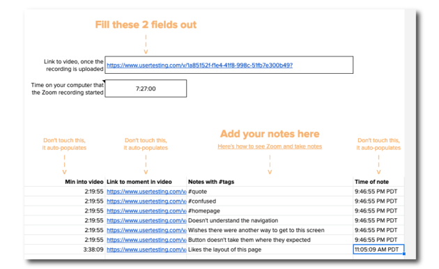 Note Taking Template, Online Note Taking