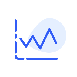 Line graph - peaks icon