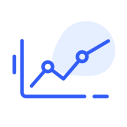 Line graph - points icon
