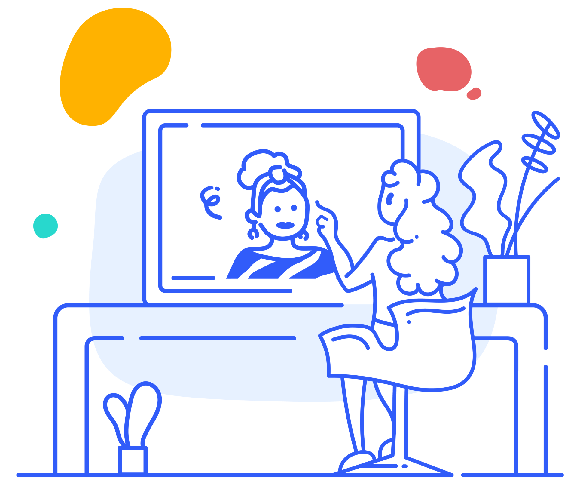 Collaboration virtual work from home 1