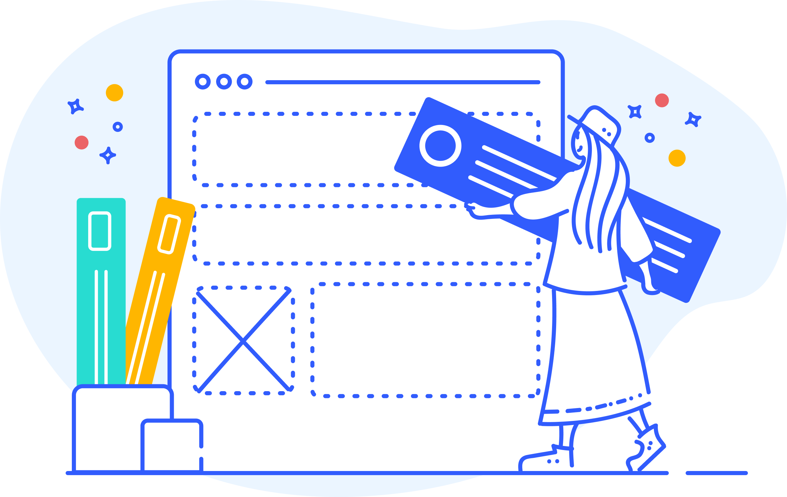 desktop in-product test from template