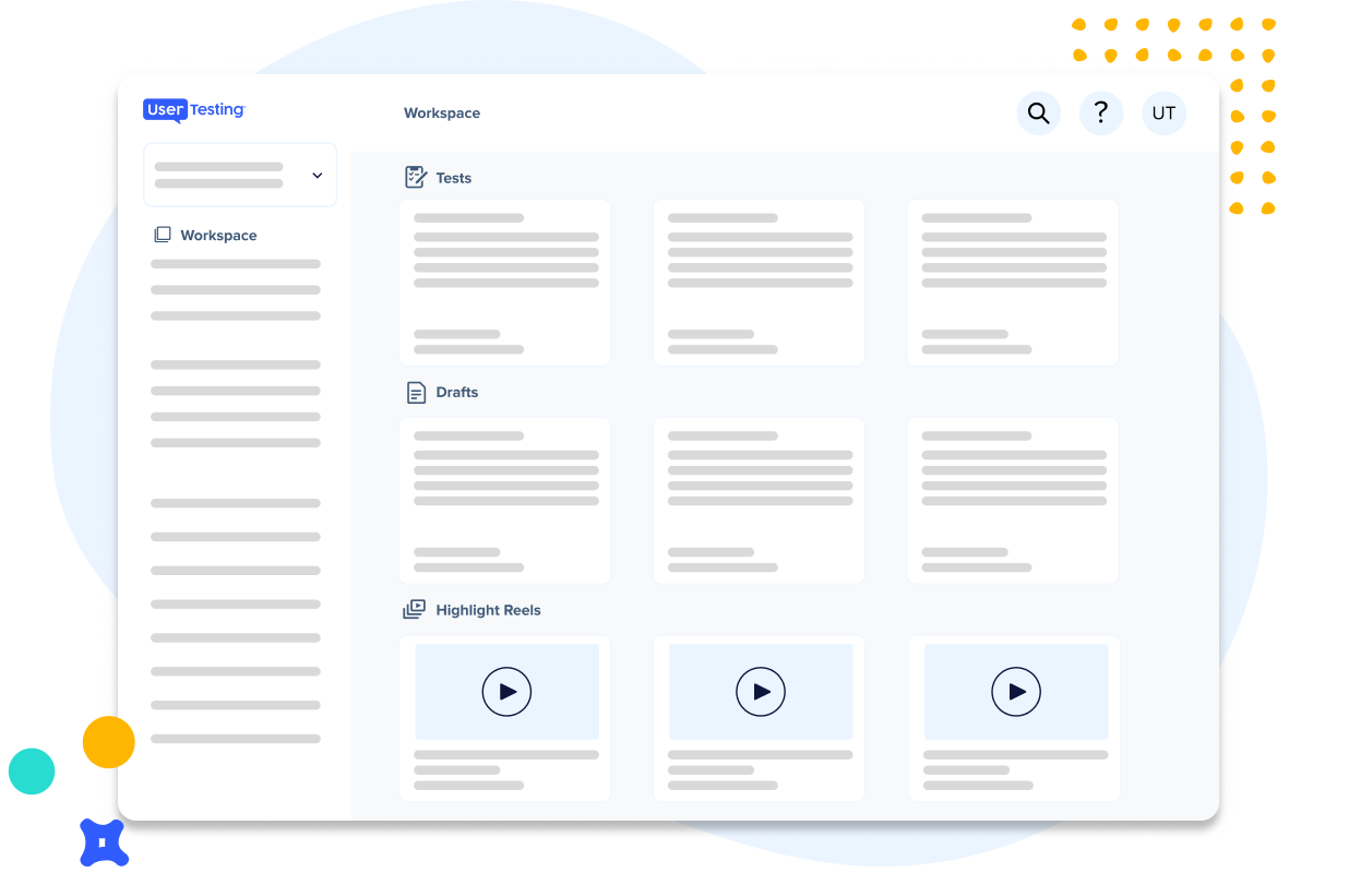 Images for the landing page, "Unlock exceptional ROI with the UserTesting platform"