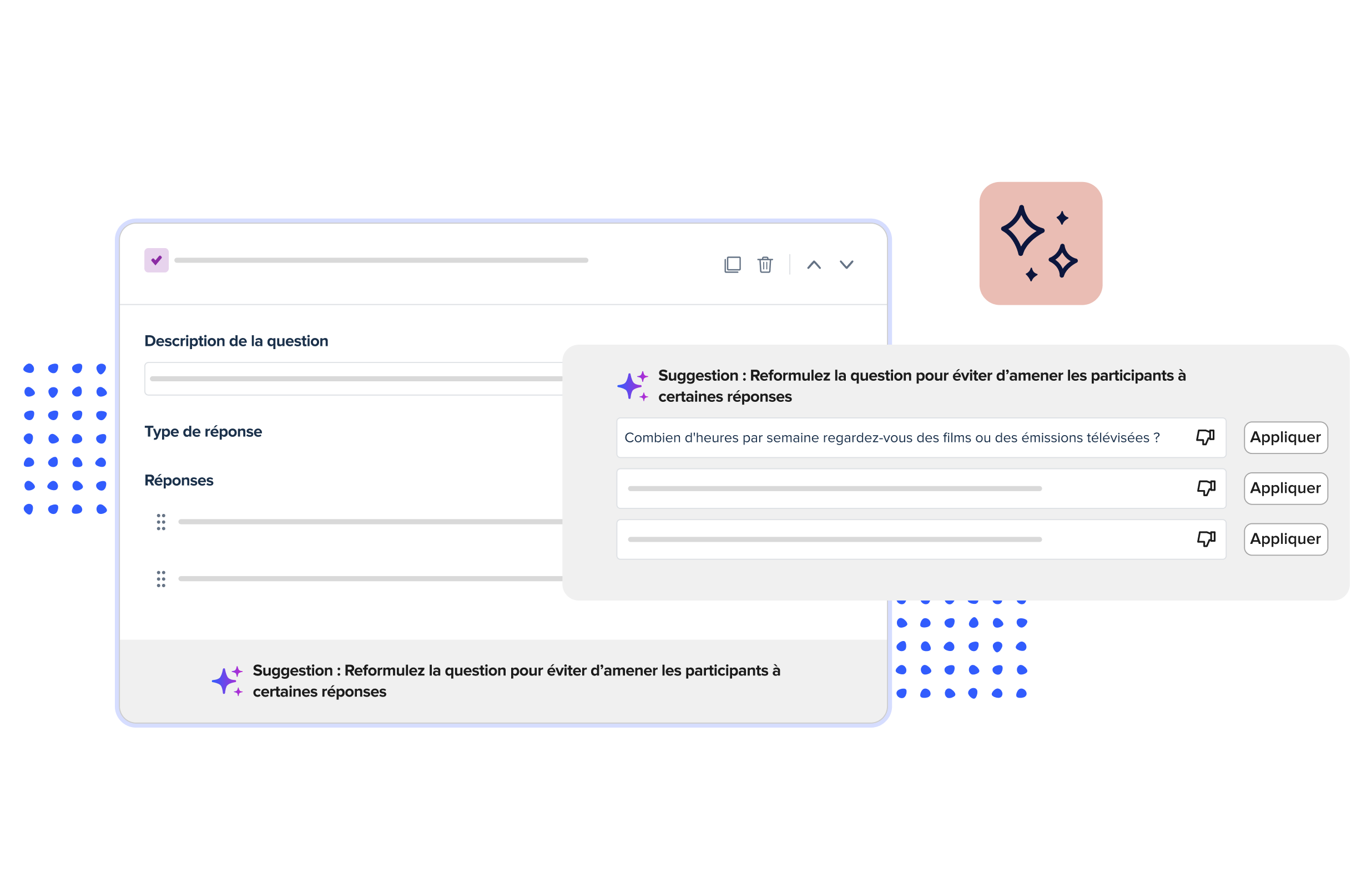 July 2024 product release feature, AI survey enhancements in French