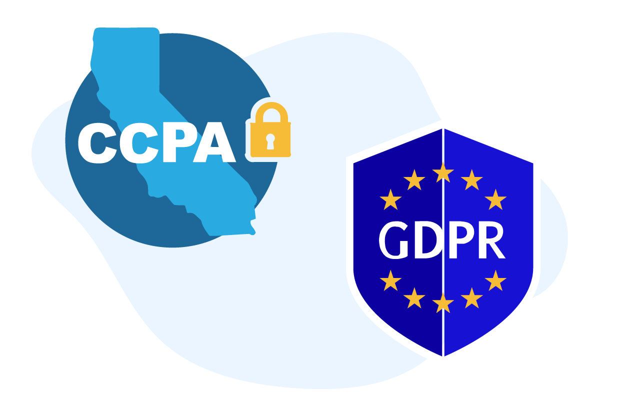 CCPA and GDPR logos