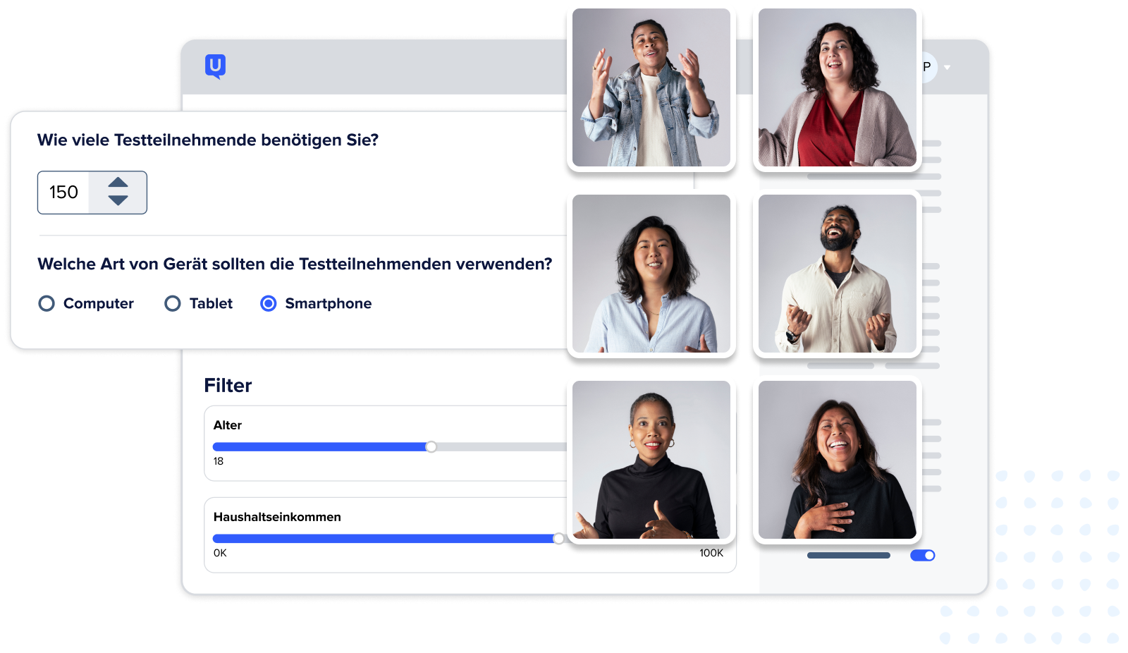 Platform - target any audience, German