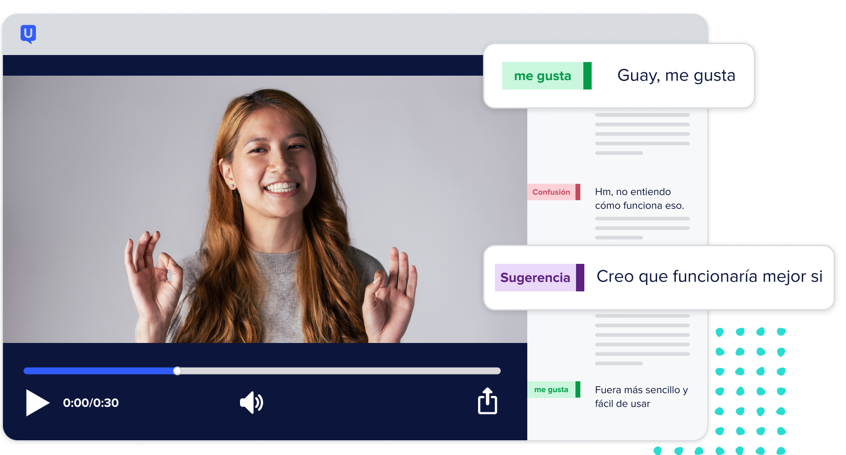 Gather comprehensive feedback, Spanish