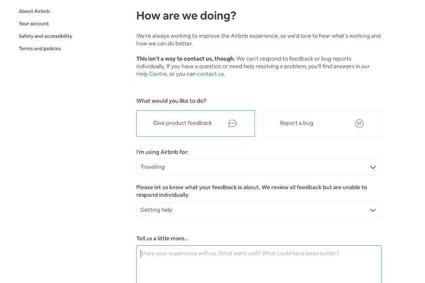 Airbnb example