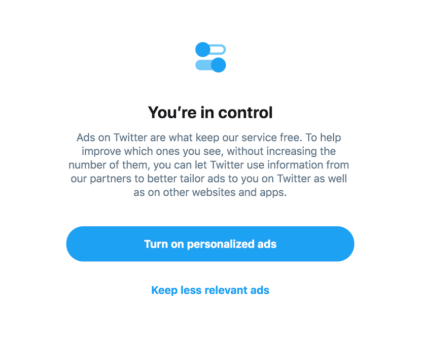 Twitter ad personalization