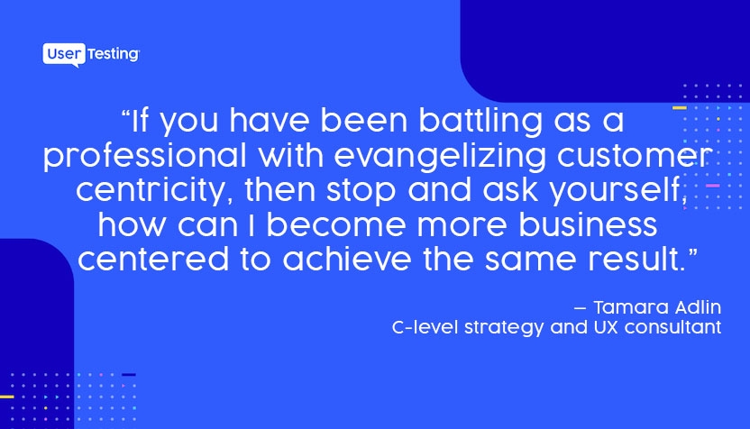 Image quote about the importance of speaking the language of executives
