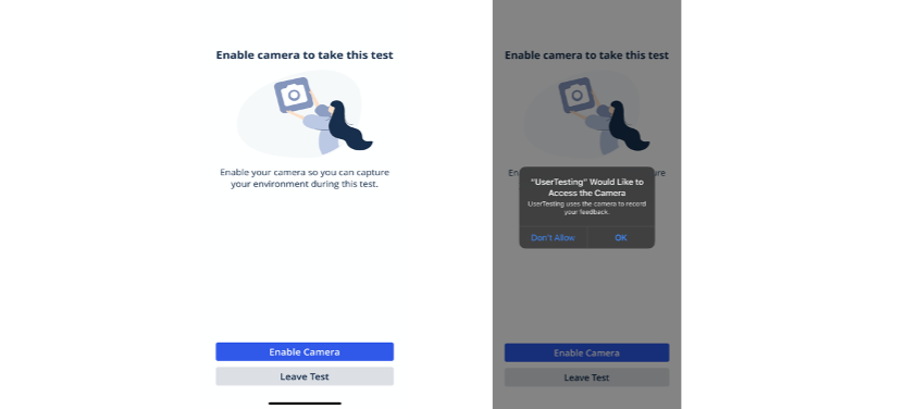 enable camera tasks