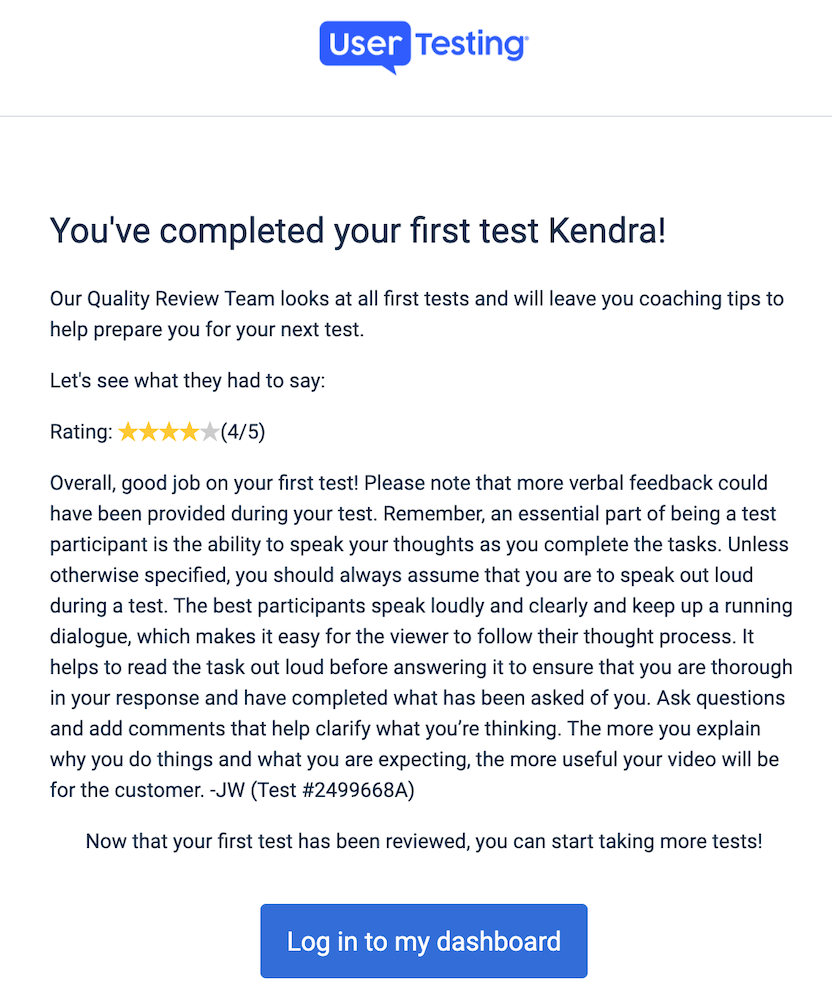 UserTesting Panel first test review