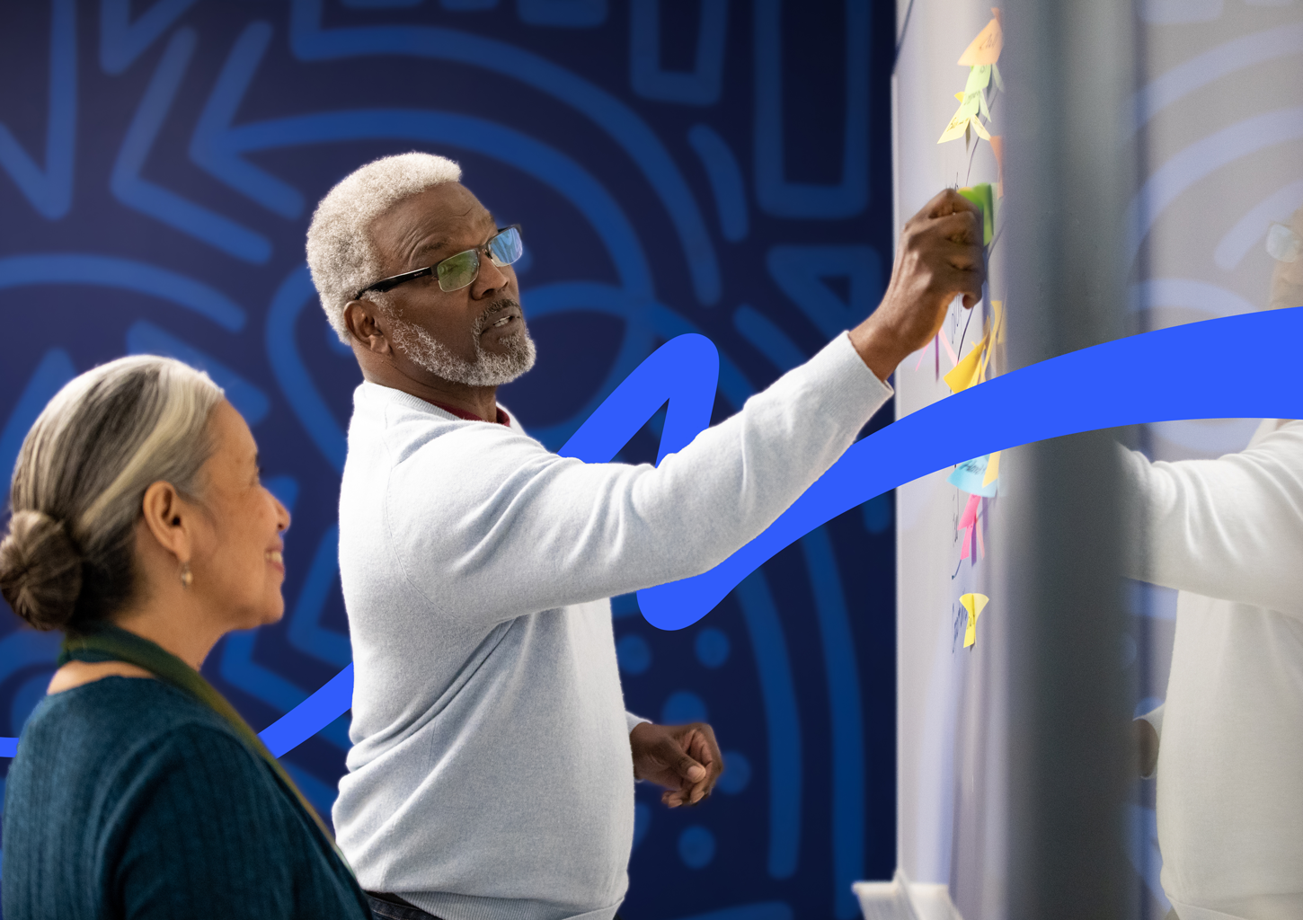 Executives reviewing design strategy