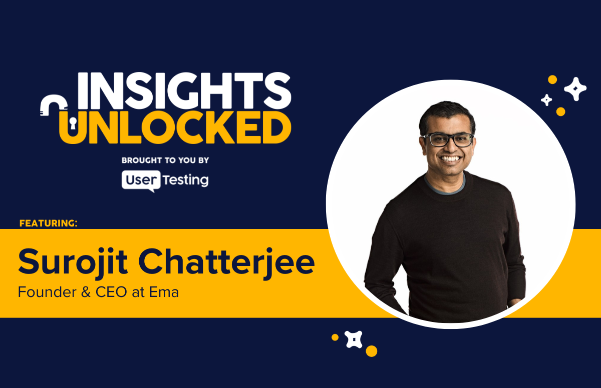 Ema's Surojit Chatterjee joins the Insights Unlocked podcast to discuss AI employees and the future of work Ema's Surojit Chatterjee joins the Insights Unlocked podcast to discuss AI employees and the future of work