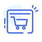 ecommerce icon, shopping cart