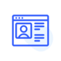 Social Media icon, light