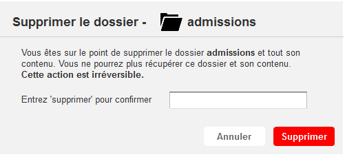 Capture entrez supprimer