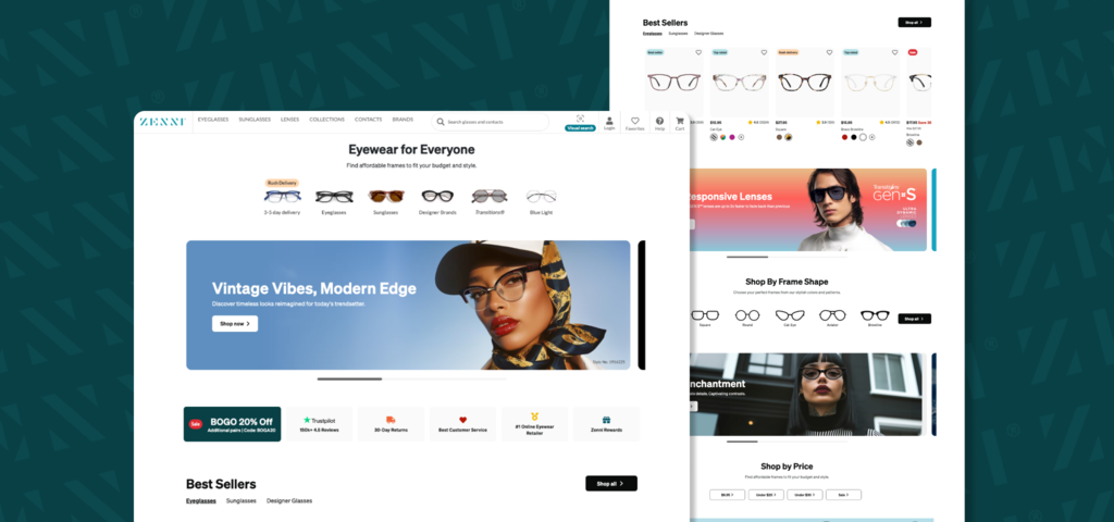 UserTesting customer Zenni optical customer story