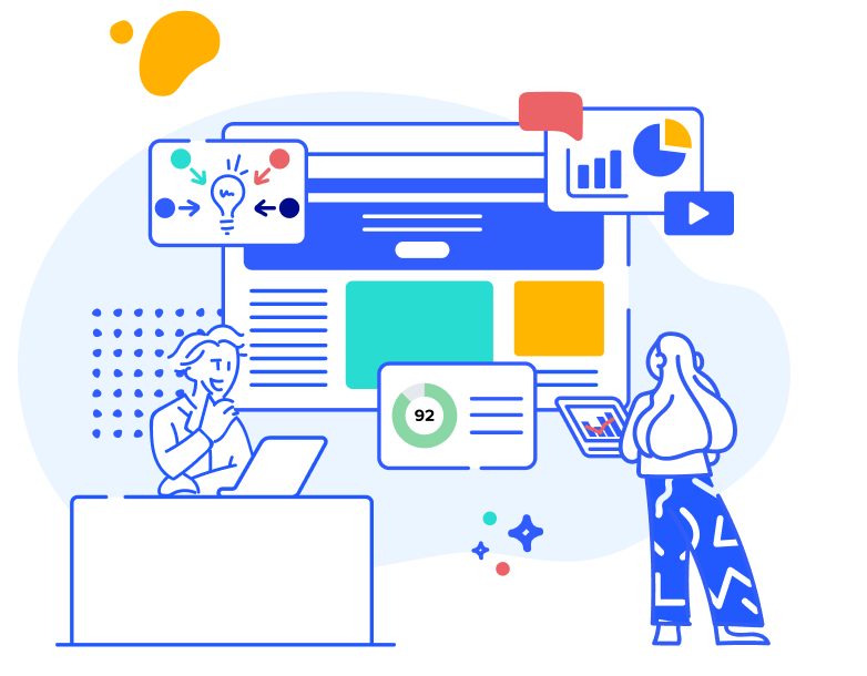 Digital assets for the UserTesting guide “Keys to drive measurable, impactful designs that convert”
