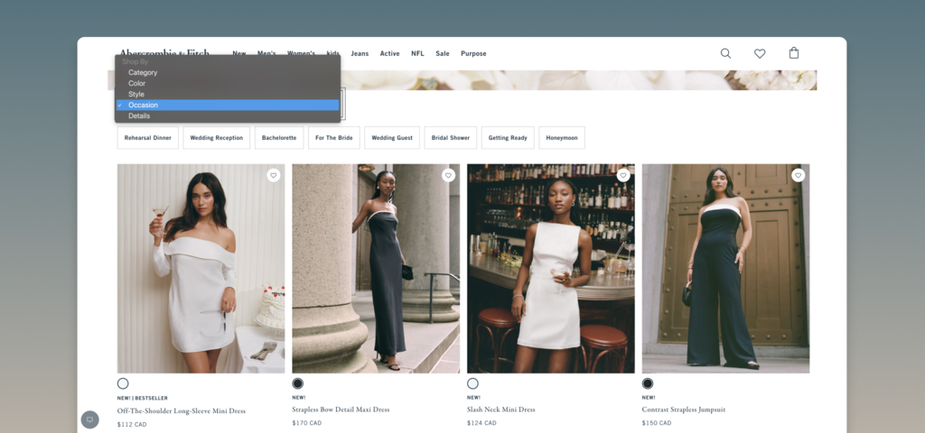 Banner images for Abercrombie & Fitch Co. for use on Customer Story page