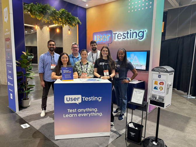The UserTesting team at Content Marketing World