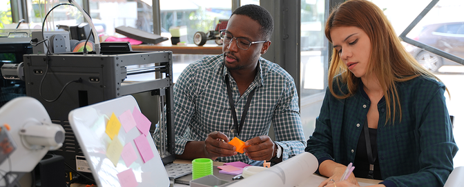 engineers are working at 3d printing workshop engineers are working at 3d printing workshop