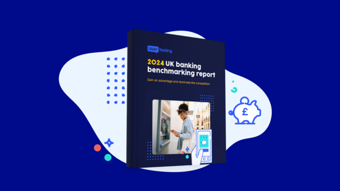 Digital assets for Usertesting 2024 UK banking benchmarking report