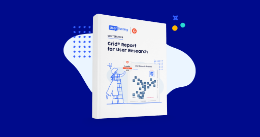 Digital assets for Usertesting and G2 Grid report for user research winter 2025
