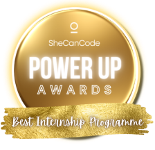 SheCanCode Power up award for Best internship programme