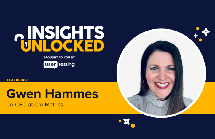 Cro Metric's Gwen Hammes on the Insights Unlocked podcast talking about the importance optimizing with empathy