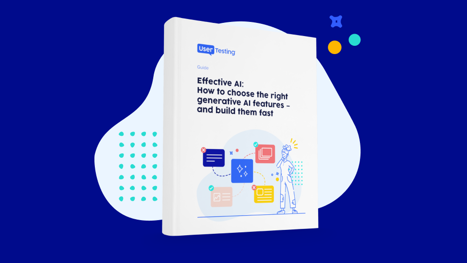 Teaser images for Effective AI:  How to choose the right generative AI features – and build them fast guide