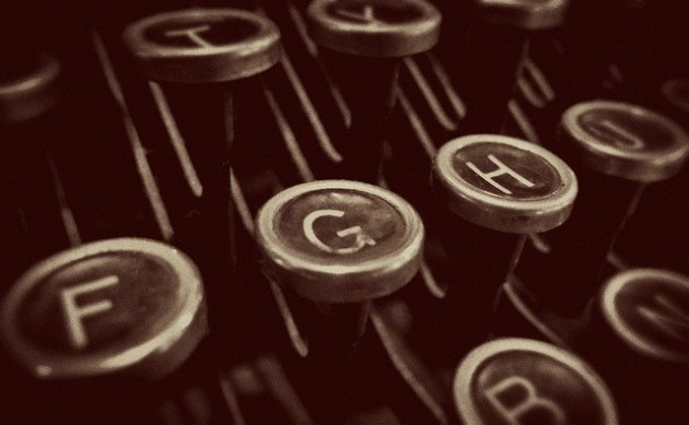 An old-fashioned keyboard