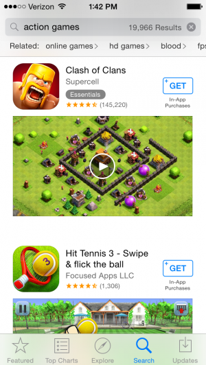Clash of Clans App Store