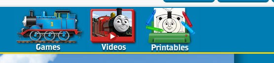 Thomas the Tank Engine site navigation